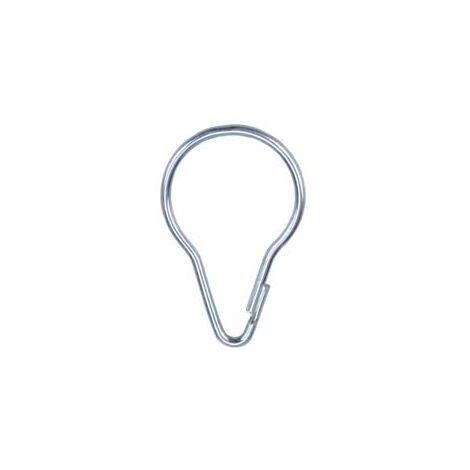 ANELLI A PRESSIONE PER TENDE IN ACCIAIO NICHELATO- - ø mm.26x48h. piccoli - 200 pezzi