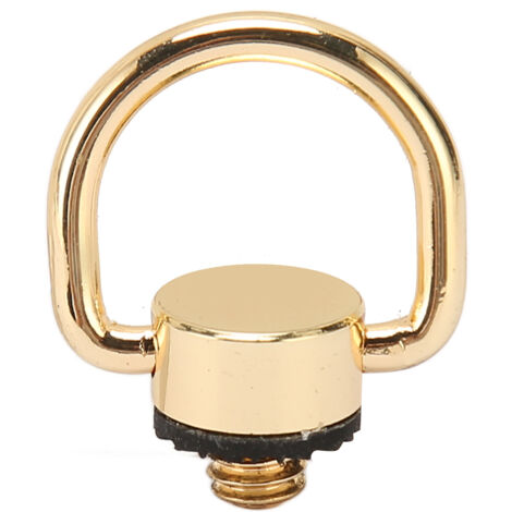 Anello a D in acciaio inossidabile da 1/4" (0,6 mm) con vite per luce da campeggio e fotocamera GZ 38KT ML4 (oro)