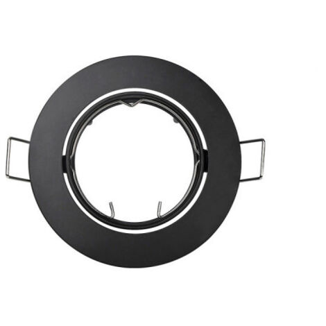 Anello alogeno oscillante in metallo nero ø8,4 cm EDM
