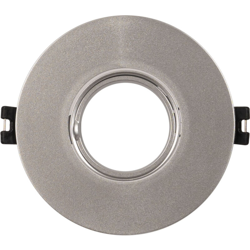 Image of Anello circolare inclinabile per lampadina GU10 / MR16 - Foro Ø75 mm Colore Argento - Argento