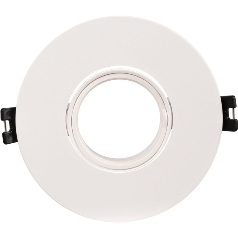 Image of Anello circolare inclinabile per lampadina GU10 / MR16 - Foro Ø75 mm Colore Bianco - Bianco