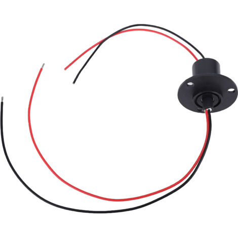 Anello collettore elettrico a 2 fili, 10 A, 250 giri/min, diametro 22 mm, rotazione a 360 gradi, giunto rotante elettrico per apparecchiature di prova, piattaforma girevole