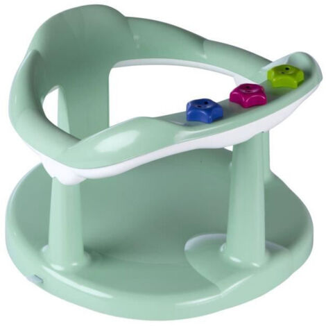 Anello da bagno per bambini THERMOBABY AQUABABY Verde celadon - Giocattolo blu - Fabbricato in Francia