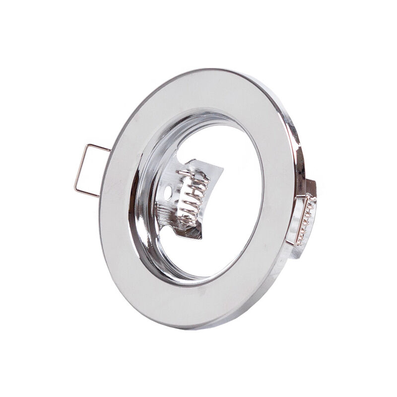 Image of Verdeice - Squillare Riflettore Downlight Circolare 'Sara' Acciaio 81mm - Cromato