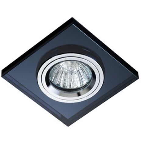 Anello da incasso Luxor quadrato in vetro grigio CR 80-190-00-181