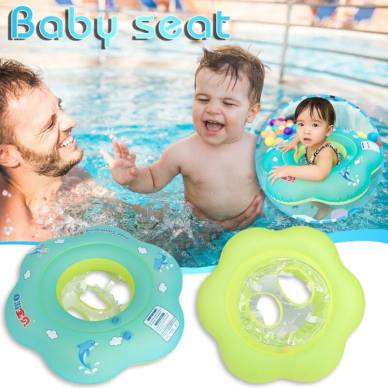 Anello da nuoto gonfiabile per bambini, anello per seggiolino per bambini, anello per la vita del bambino Taglia verde: s