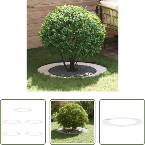 Anello decorativo -  adatto per Anelli d'Albero Piatto 5 pcs Bianco Ø60 / 90 cm