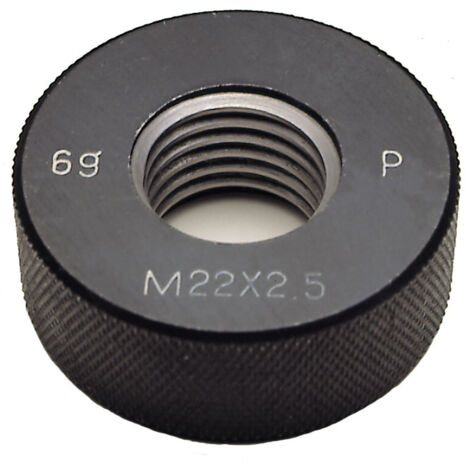 Anello filettato 6g tipo passa metrico 10 x 1.25 mm Fervi a01710x1.25