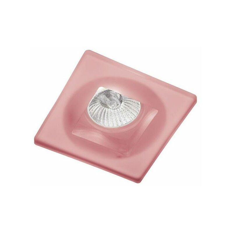 Image of Cristalrecord - Anello fisso quadrato ad incasso Pink Dune 20-110-01-140