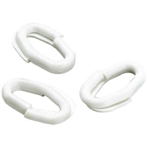 Anello Giunzione Per Catena Plastica D 6 Bianco - 50 Pz