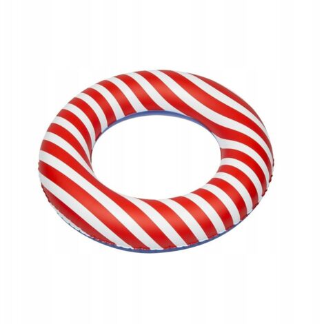 ANELLO GONFIABILE 55 CM A STRISCE ROSSE