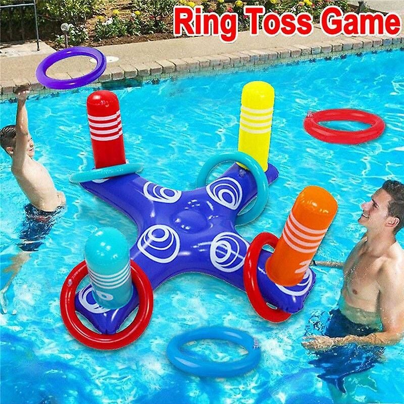 Anello Gonfiabile Lancia Ghiera Anello Gonfiabile Toss Pool Gioco Giocattolo Per Bambini Piscina All'aperto Beach Fun Summer Water Toy