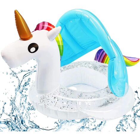 ANELLO GONFIABILE PER NUOTARE NELL'ACQUA DELLA PISCINA PER BAMBINI UNICORNO 85CM