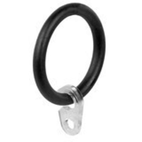 ANELLO IN METALLO D 12 CONF. 6 PZ NERO