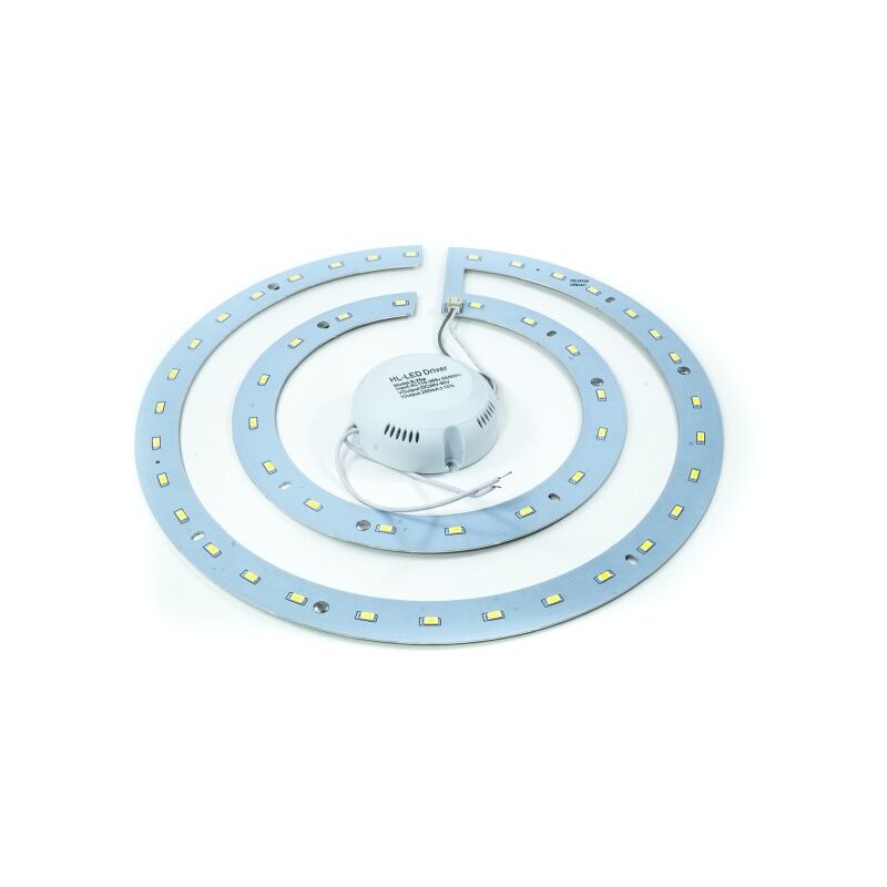 Image of Trade Shop - Anello Led Pannello Kit Conversione Smd Lampada Double Ring Plafoniera Luce Neon 36 Watt