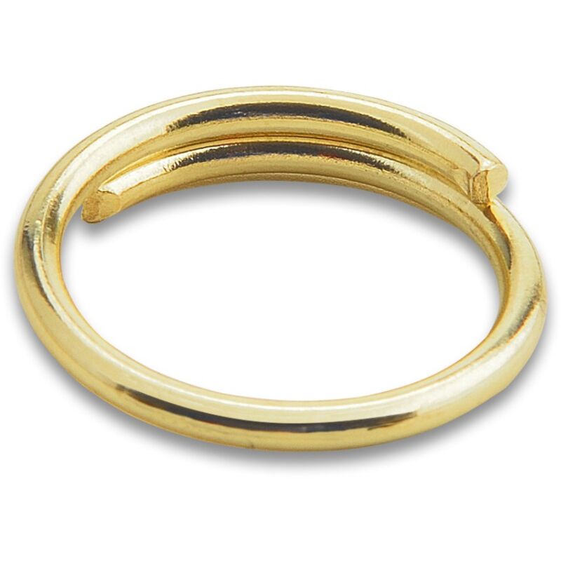 Anello per catena a perline ottone lucido d 14 mm