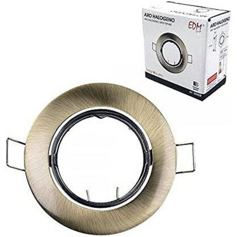 Anello oscillante alogeno in metallo colore oro antico ø8,4 cm EDM