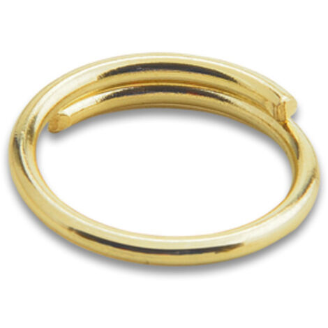 Anello per catena a perline ottone lucido d 14 mm.. Prezzo per 100 pezzi.