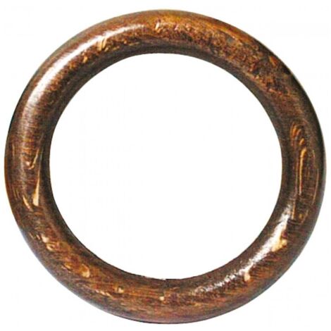 ANELLO PER SCORRITENDA IN LEGNO 100 PZ col. Noce Ø mm. 70