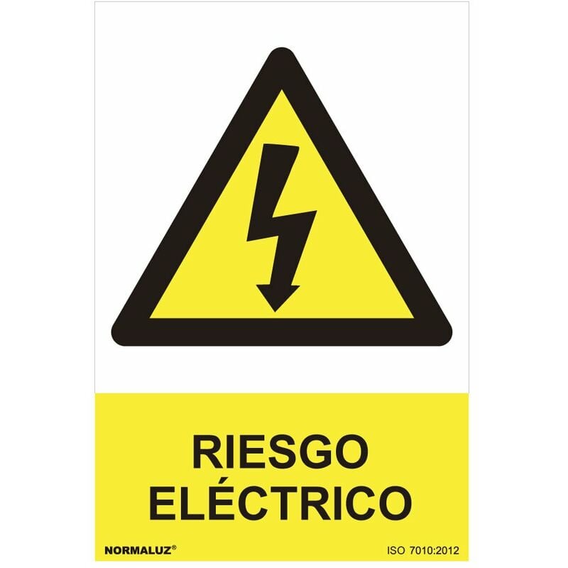 Image of Cartello di pericolo pericolo elettrico (pvc 0,7mm) 30x40cm