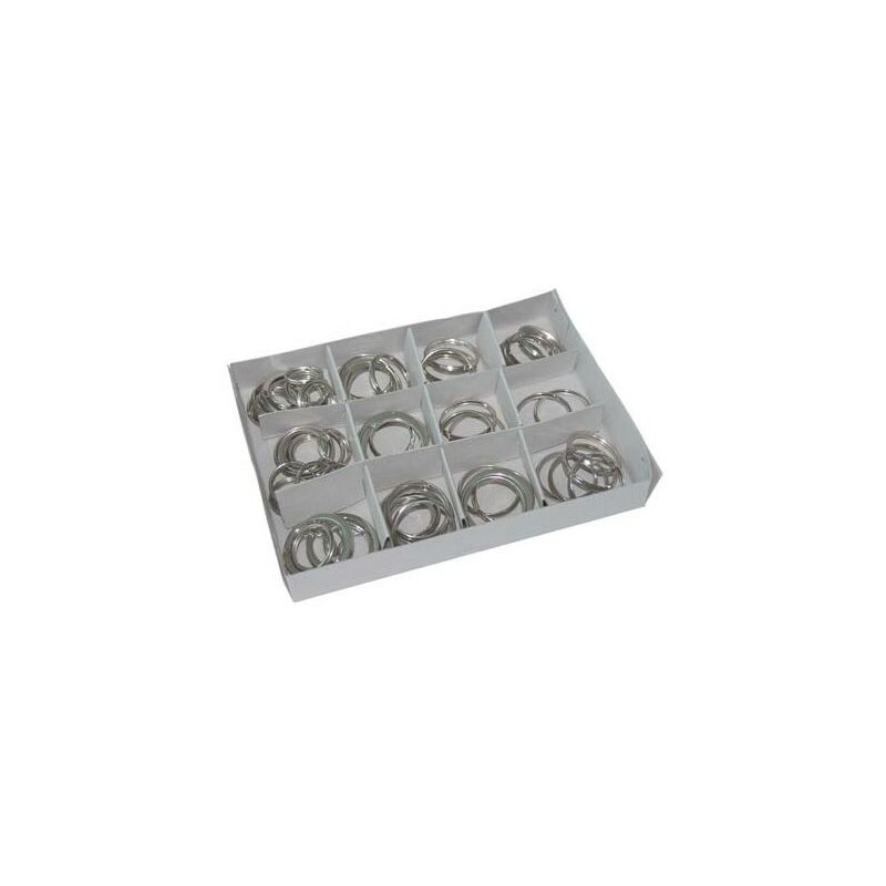 Image of Anello portachiave kit acciaio nichelato cfpz 72 8032591567992 ferramenta generica