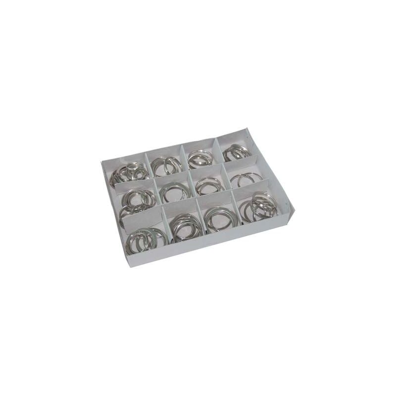 Image of Genérica - anello portachiave kit acciaio nichelato cfpz 72 8032591567992 ferramenta generica