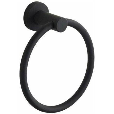 Anello portasciugamani in acciaio inox 304, portasciugamani da bagno americano nero, anello portasciugamani da appendere 304 Yahei