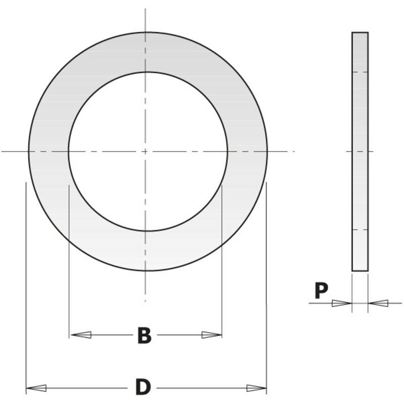 299.220.00 ANELLO RIDUZIONE FORO LAMA 25.4-20x2.3mm