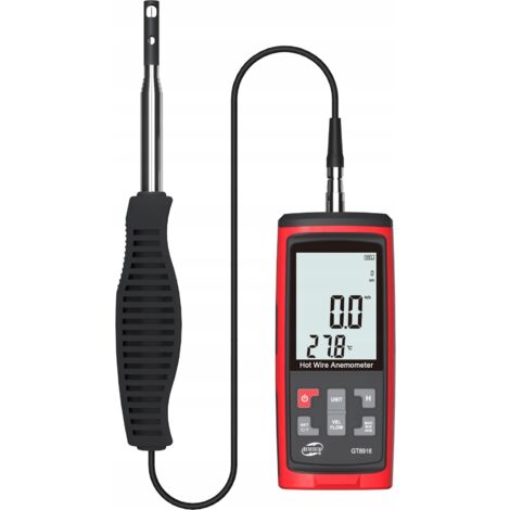 ANEMOMETER THERMISCHES ANEMOMETER WINDMESSGERÄT TEMPERATURMESSUNG LCD-SOFTWARE