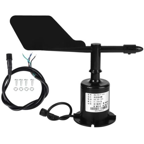 Anémomètre de capteur de vitesse du vent en polycarbonate de sortie de signal environnemental 0-10V 8 directions