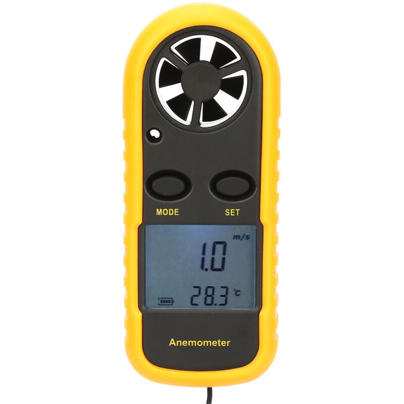 Anemómetro con pantalla digital LCD de mano pequeña GM816