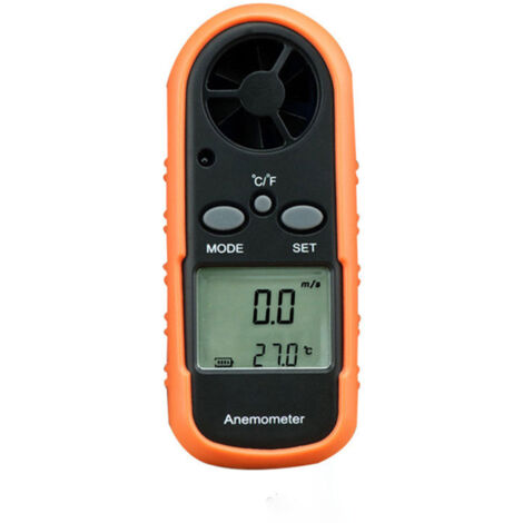 Anemómetro ET816: mide la fuerza, la velocidad y la temperatura del viento. Anemómetro digital multivariable portátil.
