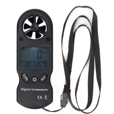 Anemometro, termometro digitale, anemometro portatile multifunzione, anemometro collegato, anemometri per windsurf, vela