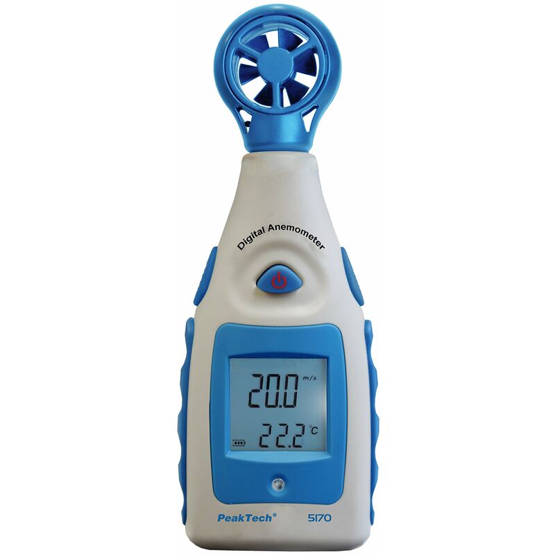 Image of Peak Tech anemometro digitale misuratore, Vento di velocità del vento in nodi e Wind Chill con l' aggiunta di misurazione della temperatura, 1 pezzi,