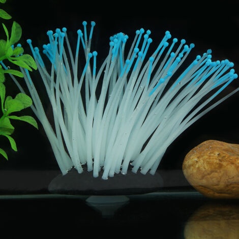 Anémone de Mer Artificielle avec Luminescence Nocturne Bleue - Petit Modèle - AUTRES