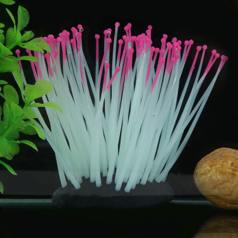 Anémone de Mer Artificielle Luminescente Rouge Petite - AUTRES