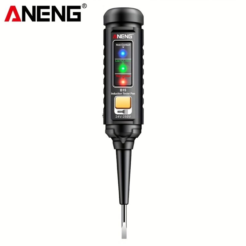 ANENG Illuminated Phase Tester - Screwdriver Tester with DC Detection - Tool for Voltage Check - Supplied Without Battery