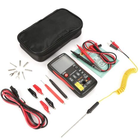 ANENG Q1 Bouton Multimètre Numérique True-RMS 9999 Compte avec Graphique à Barres Analogique Ampèremètre CA/CC Courant Ohm Auto/Manuel