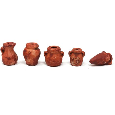 ANFORE ASSORTITE CM 3 SET 5 PZ ACCESSORI PER PRESEPE