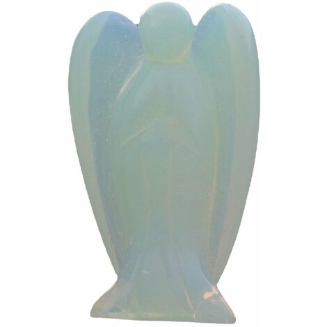 Ángel de la guarda Piedras y cristales Estatuilla Estatua de bolsillo Cristal Curación Chakra Decoración Reiki Mini Estatuilla Estatua Adorno Piedra Ángel Alas Regalo Decoración Coche Oficina Hogar (O