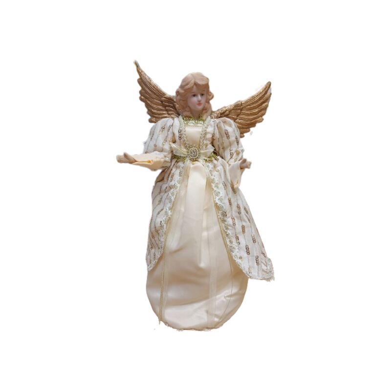 Image of Angel Fabric 26x14x43 Ivory / Gold