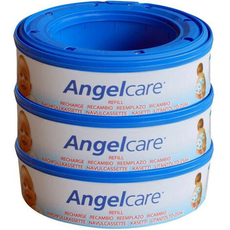 Angelcare Pack de 3 Recharges pour Poubelle à Couches