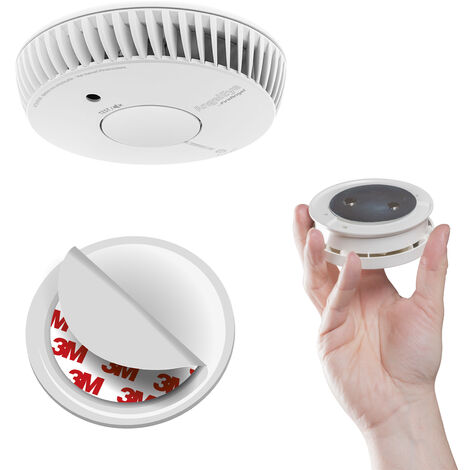 Angeleye – Détecteur de fumée NF avec 2 piles AA – Autonomie 5 ans – Capteur optique – Puissance sonore 85dB – Installation murale/plafond - 5ans-garantie