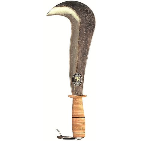 Roncola rinaldi c/man. cuoio art.104/3 cm.45 con protezione