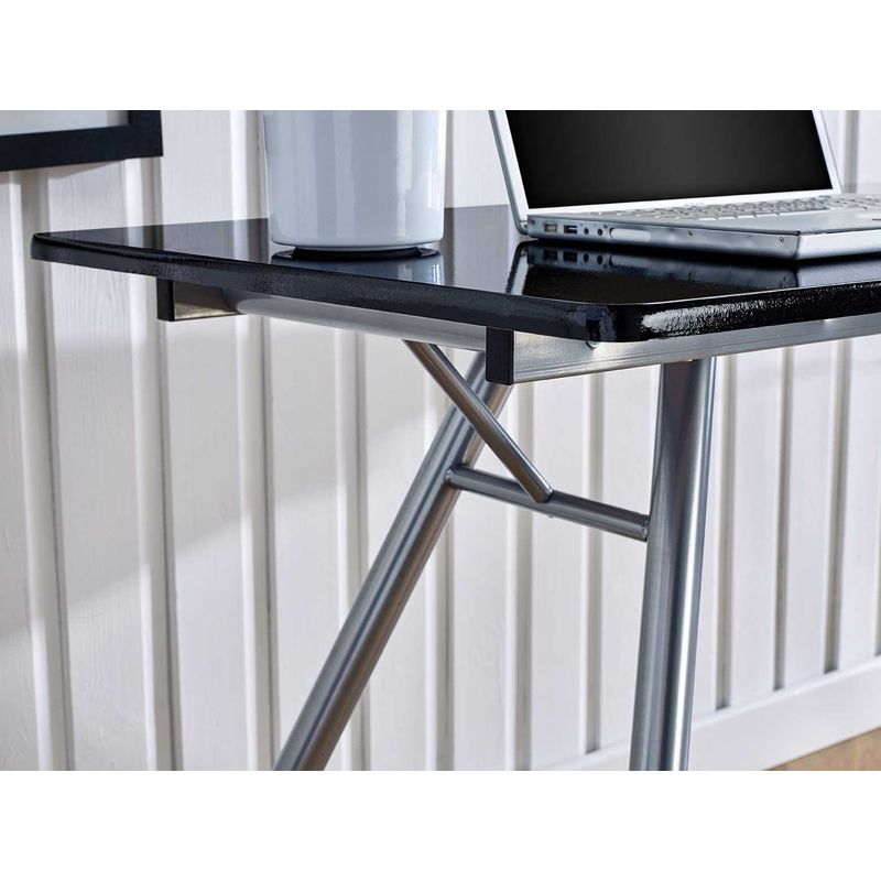 Angelo Black High Gloss Computer Desk Ang Dsk Blk