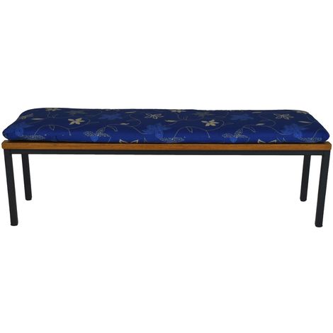 vidaXL Panca con Cuscino Imbottito Tessuto Legno Grigio Chiaro Panchina Arredo