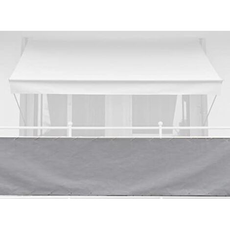Angerer Paravista per balcone Design Style granito, 75 cm, lunghezza: 8 metro