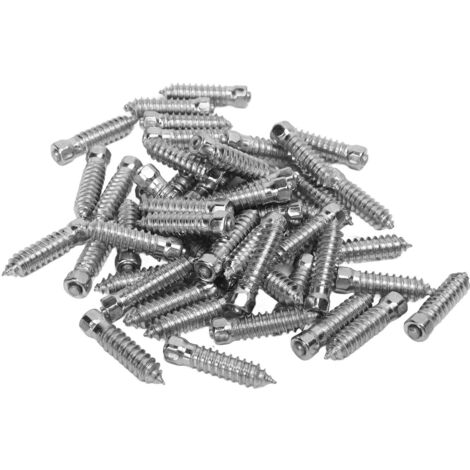 ANGGREK 50 Stück Stumes Snow Pike Reifen M6 x 6 mm Wolframstahl-Aluminium-Antirutschreifen für Auto, ATV, UTV, SUV, Rennmotorrad