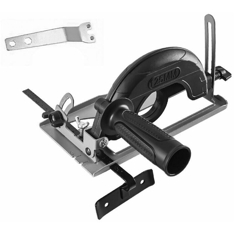 Angle 0-45° réglable 0-40 mm Réglage de la profondeur de coupe Support de positionnement Meuleuse d'angle Retrofit Machine de découpe Base fendue