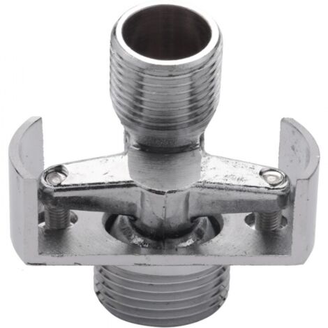Angle adjustment for inlet pipe Brass shower head Tilting crank foot Offset screw Angle adjustment, 18 mm